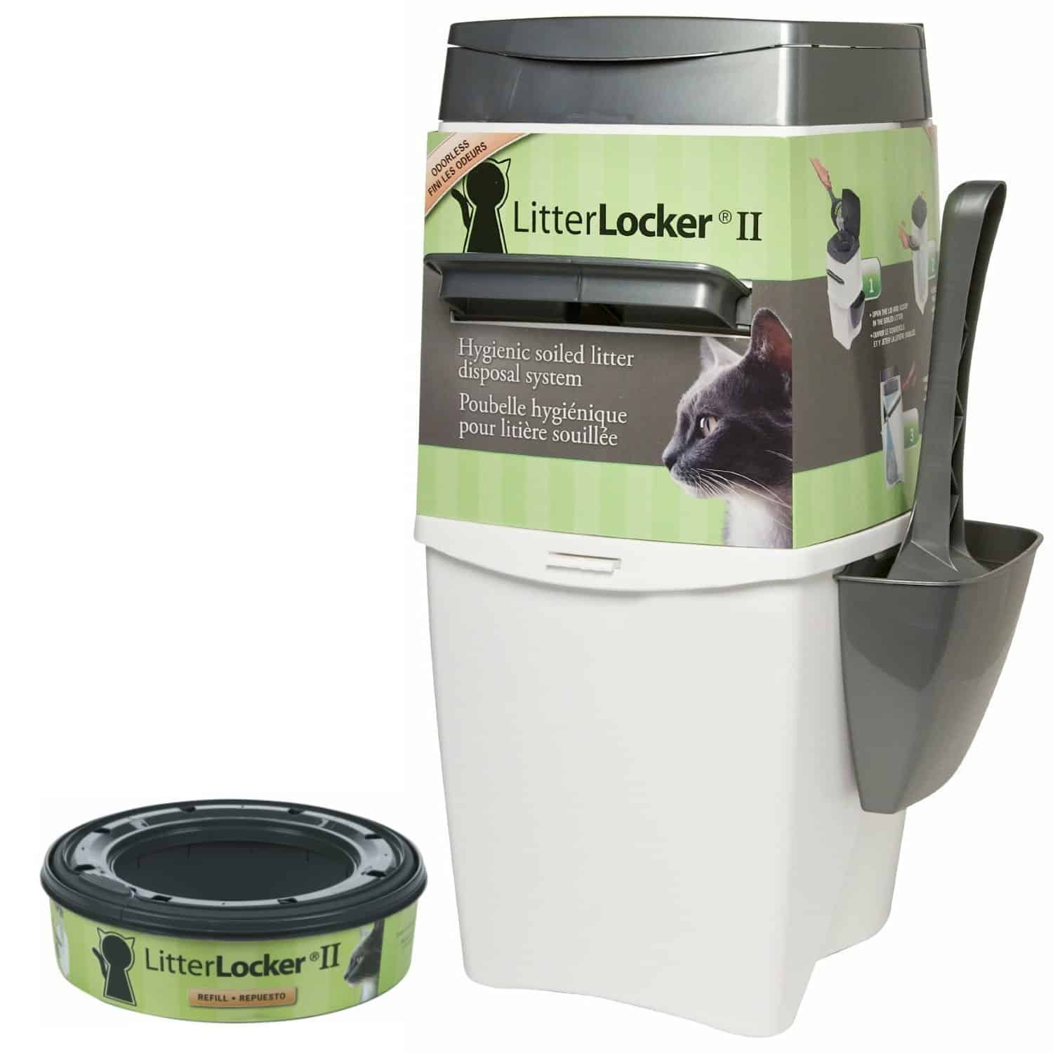 Cat Litter Locker Pail II and Refills LITTLE FUZZY DUCK